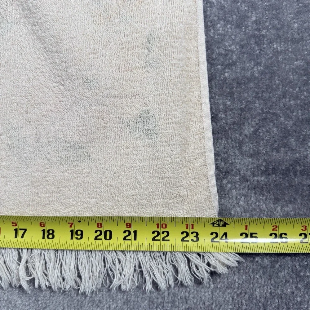 Vintage Cannon Bath Towel and Washcloth Set‎ Floral Monticello USA
